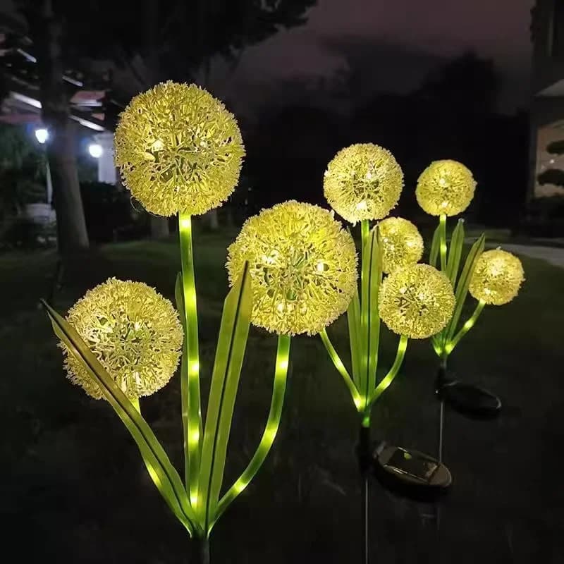 Luce da Giardino a Piantana con Dente di Leone Solare