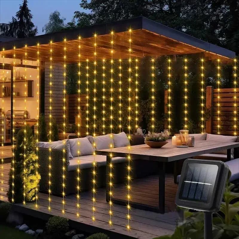Luci a Catena Solari Impermeabili 300 LED