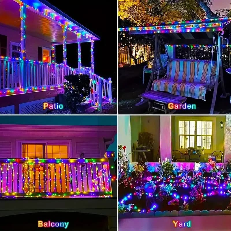 Luci Stringa RGB Solari da Esterno, Impermeabili