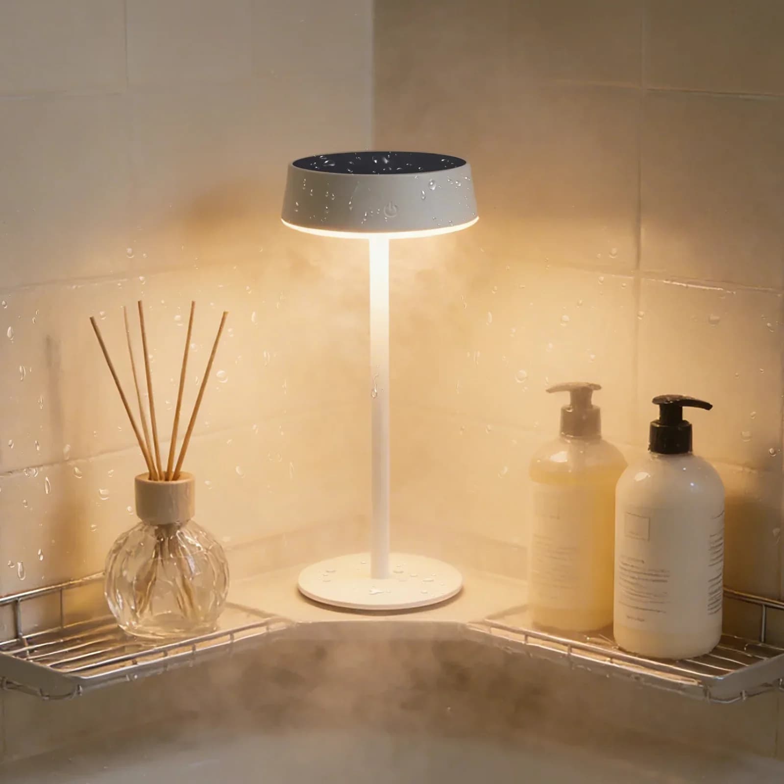 Lampada da tavolo solare impermeabile con ricarica USB Type-C