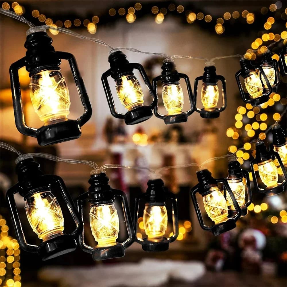 Luci Stringa LED a Energia Solare Bianco Caldo per Giardino