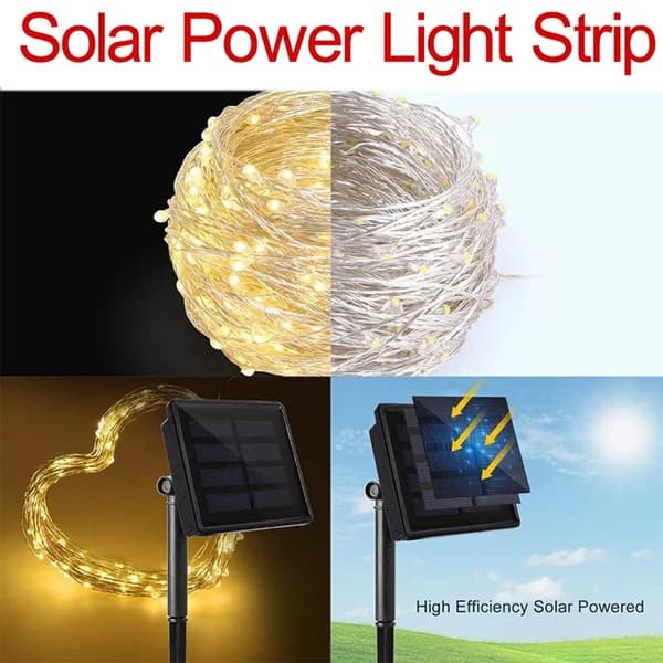 Luci fatate stringa LED solari impermeabili