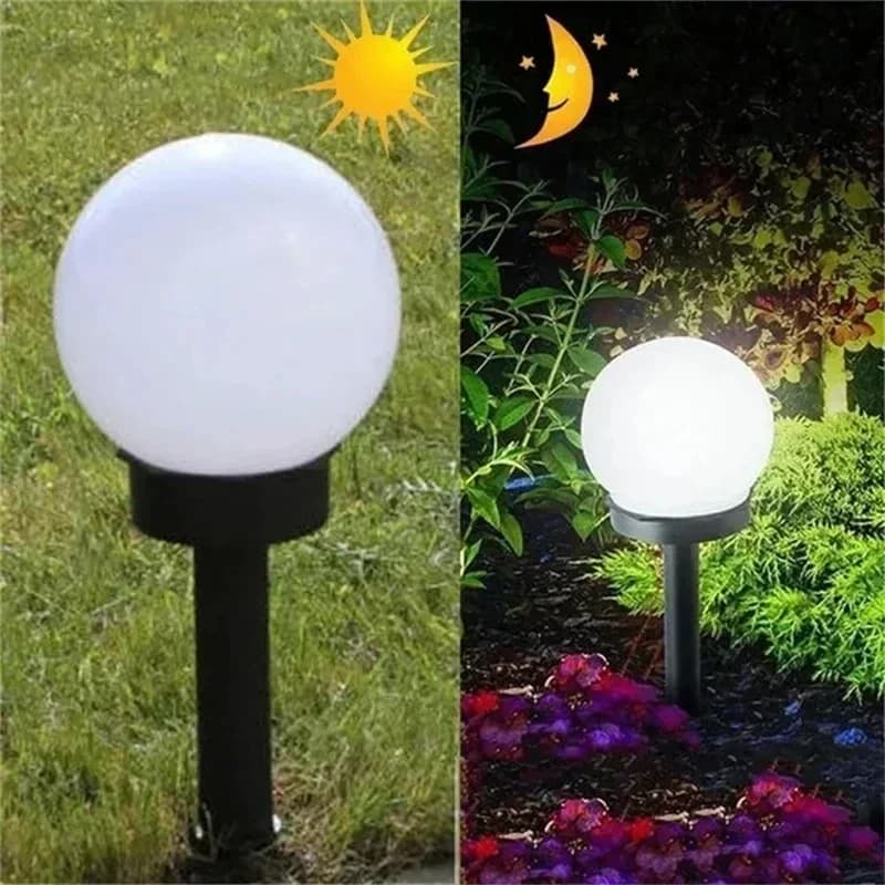 Lampada sfera LED solare impermeabile per giardino esterno
