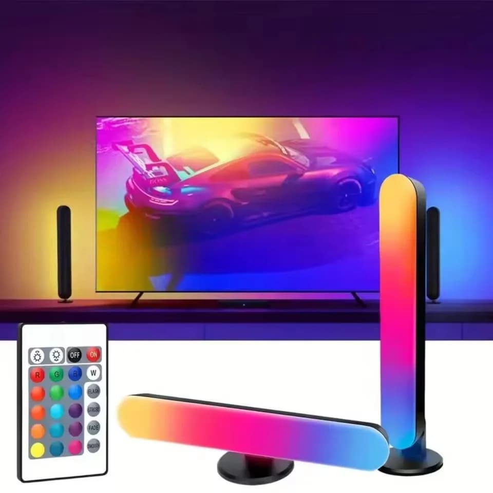 Barra luminosa RGB ricaricabile via USB con sincronizzazione del ritmo musicale