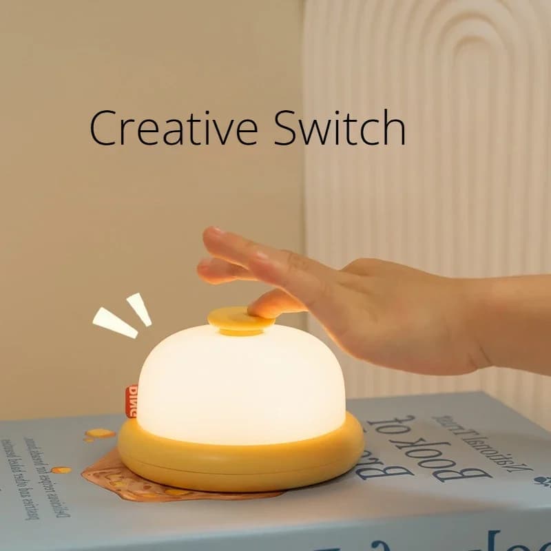 Luce notturna LED a campana bianca calda con timer