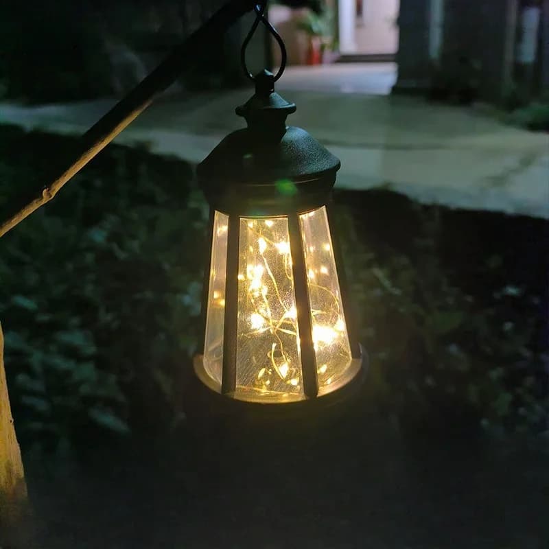 Luci Stringa LED Solari Impermeabili a Lanterna