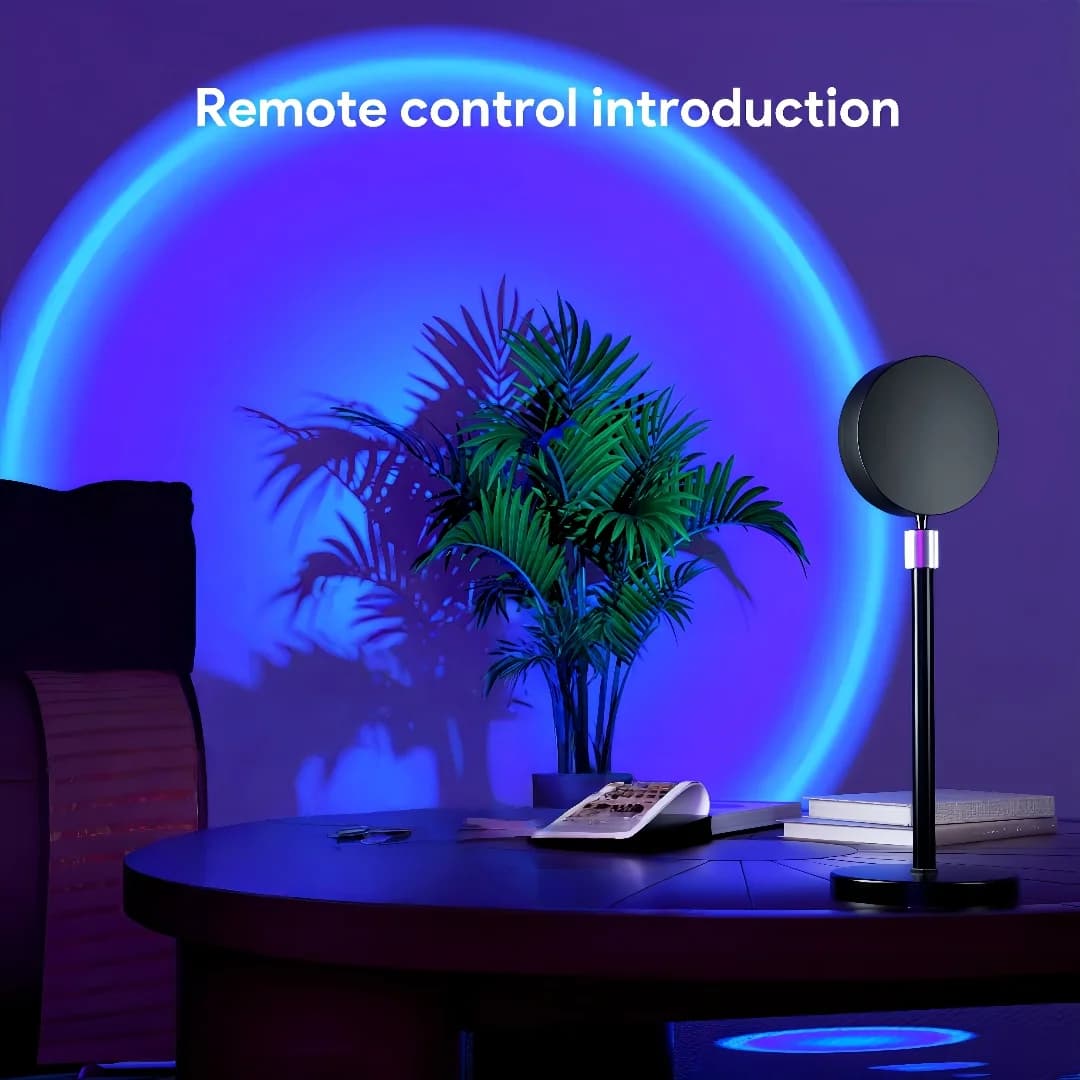 Mini Proiettore LED RGB Tramonto con Telecomando, USB
