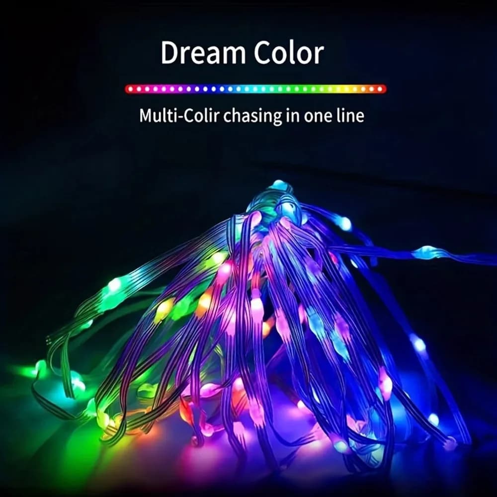 Luci a catena RGB smart con controllo app Bluetooth