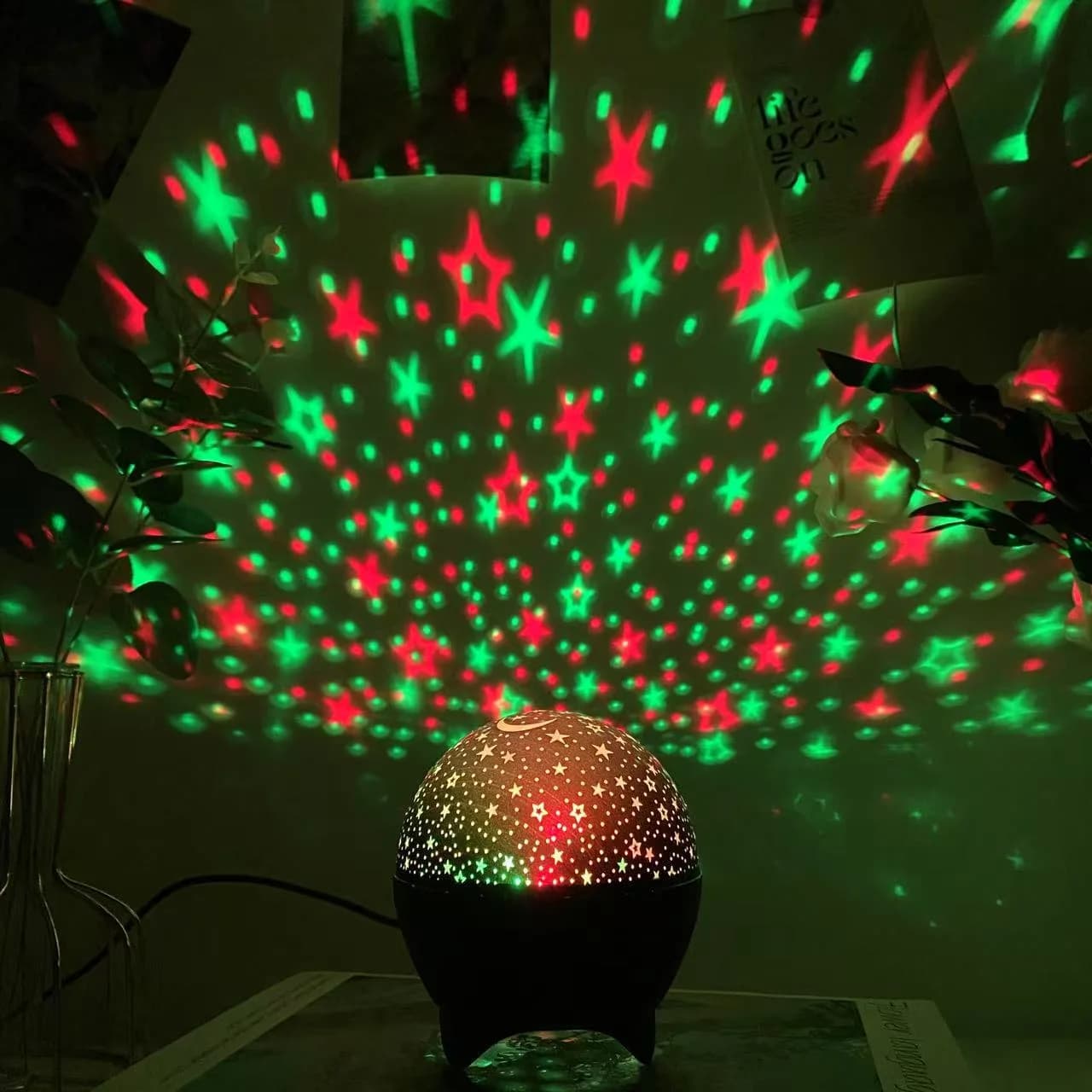 Proiettore Lunare Stellato, Lampada Galassia USB Plug-in