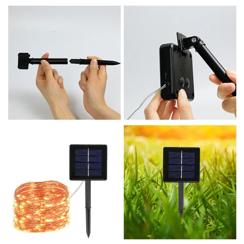 Luci a Catena Fatate Solari a LED, Impermeabili