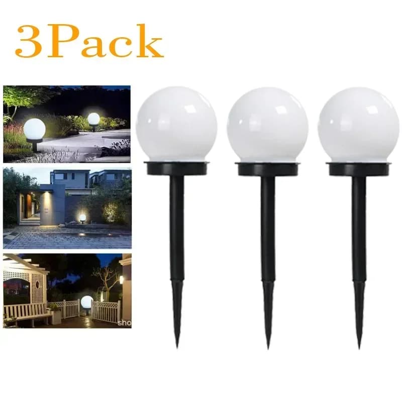 Palla luminosa LED da giardino a energia solare