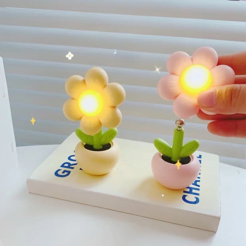 Mini Lampada da Tavolo Fiore Notturna