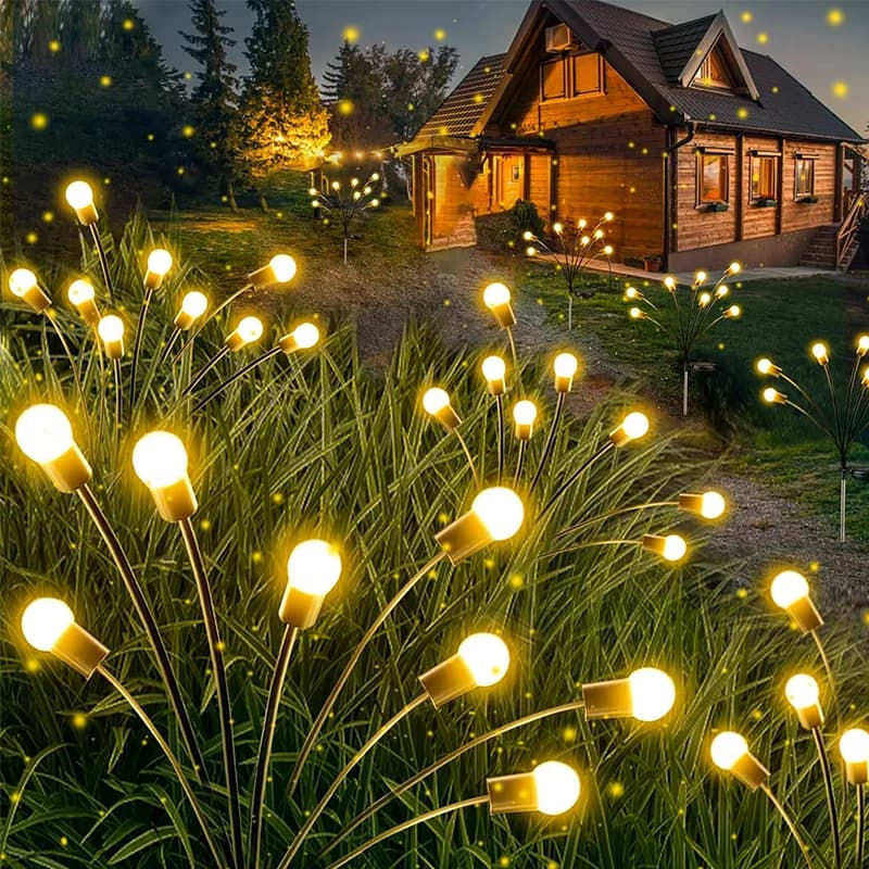 Luci da giardino a lucciole solari, impermeabili